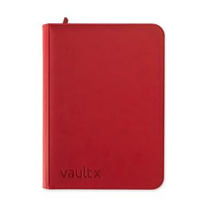 Vault X – 9-Pkt Exo-Tec Zip Binder – Fire Red