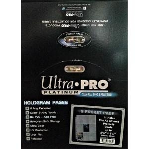 100 ct Ultra Pro (Platinum) 63mm x 88mm Page – Clear (11-holes)